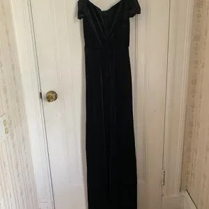Windsor Dresses Windsor Shania Formal Black Velvet Sweetheart
